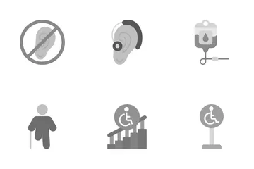 Persons With Disabilites Icon Pack