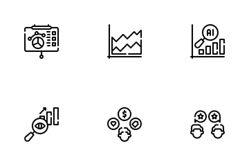 Pesquisa de mercado Pacote de Ícones