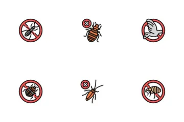 Pest Control Service Treatment Icon Pack