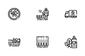 Pesticides chimiques Pack d'Icônes