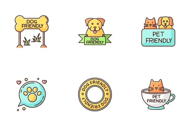 Download Pet Friendly Signs Icon pack Available in SVG, PNG & Icon Fonts