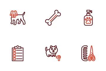Pet Grooming Icon Pack