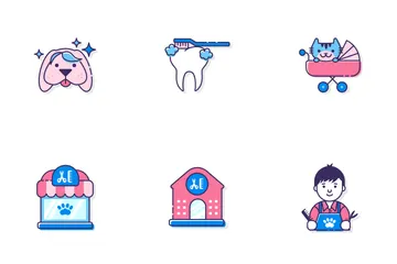 Pet Grooming Icon Pack