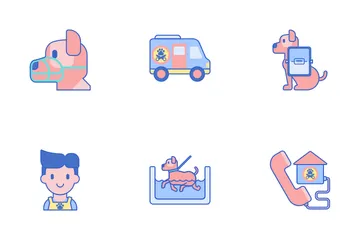 Pet Grooming Icon Pack