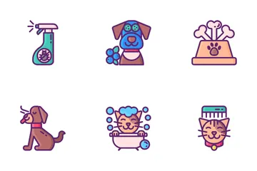 Pet Grooming Icon Pack