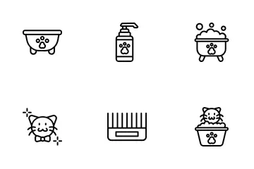 Pet Grooming Icon Pack