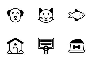 Pet Grooming Icon Pack