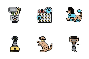 Pet Grooming Icon Pack