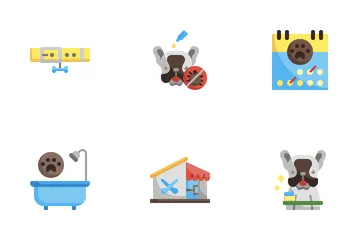 Pet Grooming Icon Pack