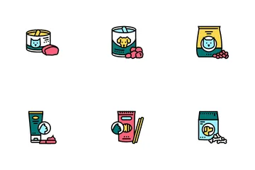 Pet Products Food Icon Pack
