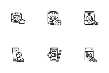 Pet Products Food Icon Pack