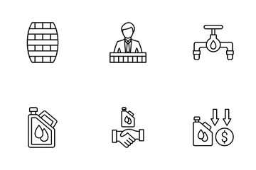 Petrol Industry Icon Pack