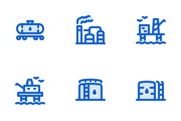 Pétrole et gaz Icon Pack