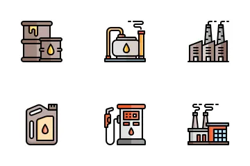 Pétrole et gaz Pack d'Icônes