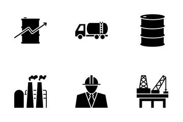 Pétrole et pétrole Pack d'Icônes