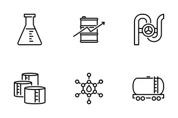 Pétrole et pétrole Pack d'Icônes