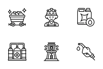 Petróleo y gas Paquete de Iconos