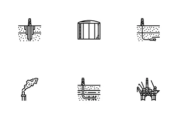 Petroleum Engineer Oil Industry Icon Pack