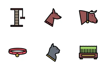 Pets Colored Icon Pack