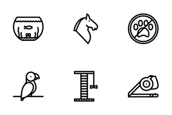 Pets Outline Icon Pack