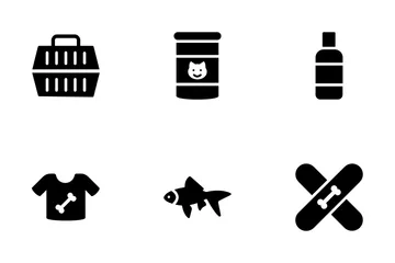 Pets Supplies - Solid Icon Pack