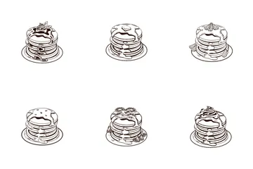 Pfannkuchen Symbolpack