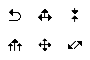 Pfeile 02 (Glyphe) Symbolpack