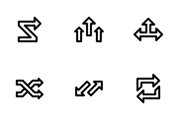 Pfeile (Umriss 32 Px) Symbolpack