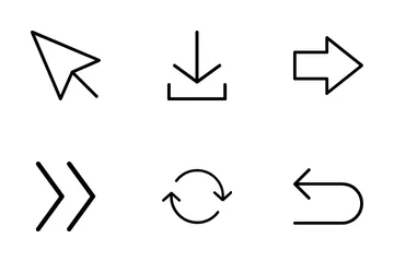 Pfeilzeichen Symbolpack