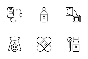 Pharmacy Element Icon Pack