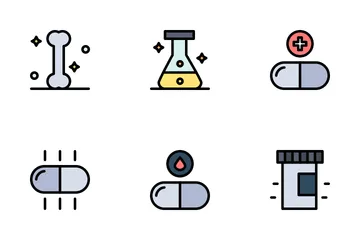 Pharmacy Elements Icon Pack