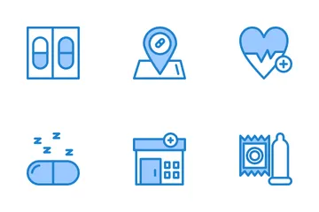 Pharmacy Elements Icon Pack