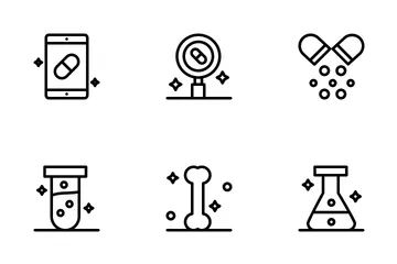 Pharmacy Elements Icon Pack