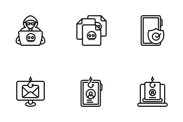 Phising And Online Security Icon Pack