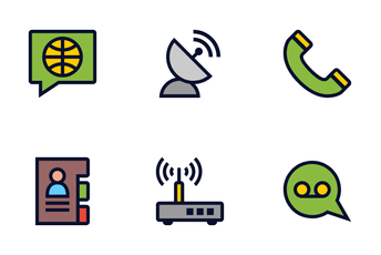 Phone And Internet Communication Icon Pack