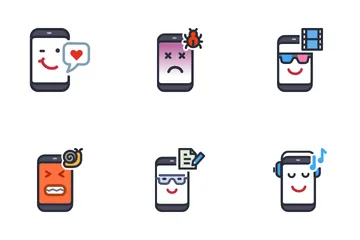 Phone Smiles Icon Pack