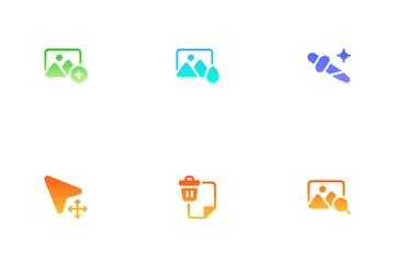 Photo Editing Tools Icon Pack