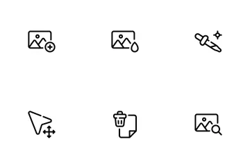 Photo Editing Tools Icon Pack