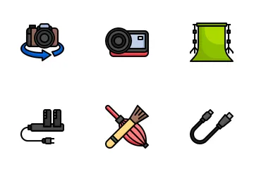 Photographic Equipment Icon Pack