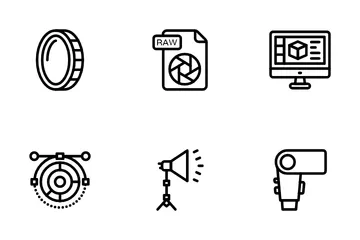 Photography And Post Production Icon Pack