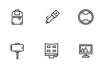Photography Equipment Icon Pack