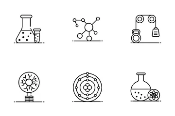 La physique quantique Pack d'Icônes