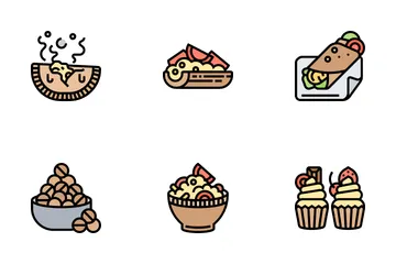 Picknick-Essen Symbolpack