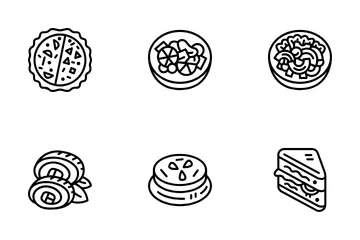 Picknick-Essen Symbolpack