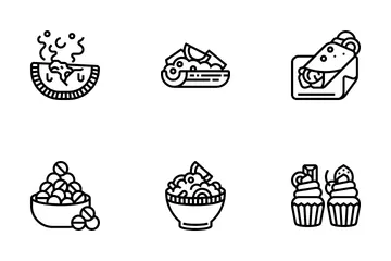 Picknick-Essen Symbolpack