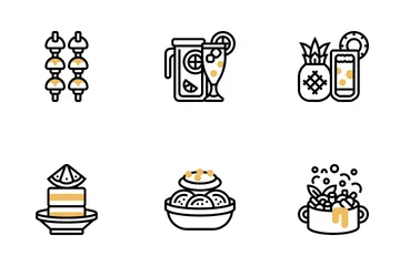 Picknick-Essen Symbolpack