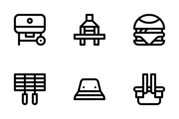 Picnic And Barbecue Icon Pack