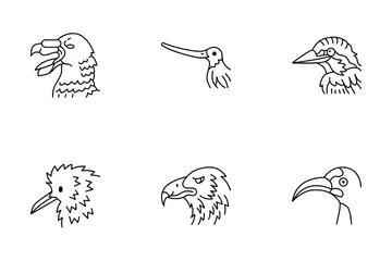 Picos de aves Paquete de Iconos