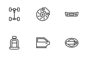 Pièces de voiture Pack d'Icônes