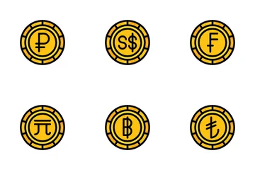 Pièces de monnaie Icon Pack